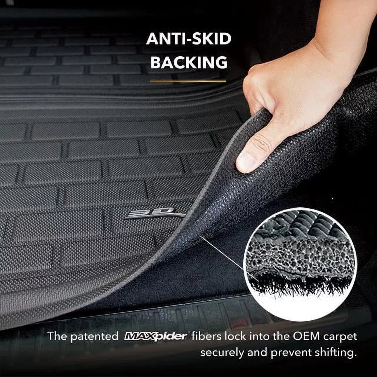 3D MAXpider KAGU Cargo Liner (dark) compatible with MERCEDES-BENZ EQS 2022-2024 - Cargo Liner