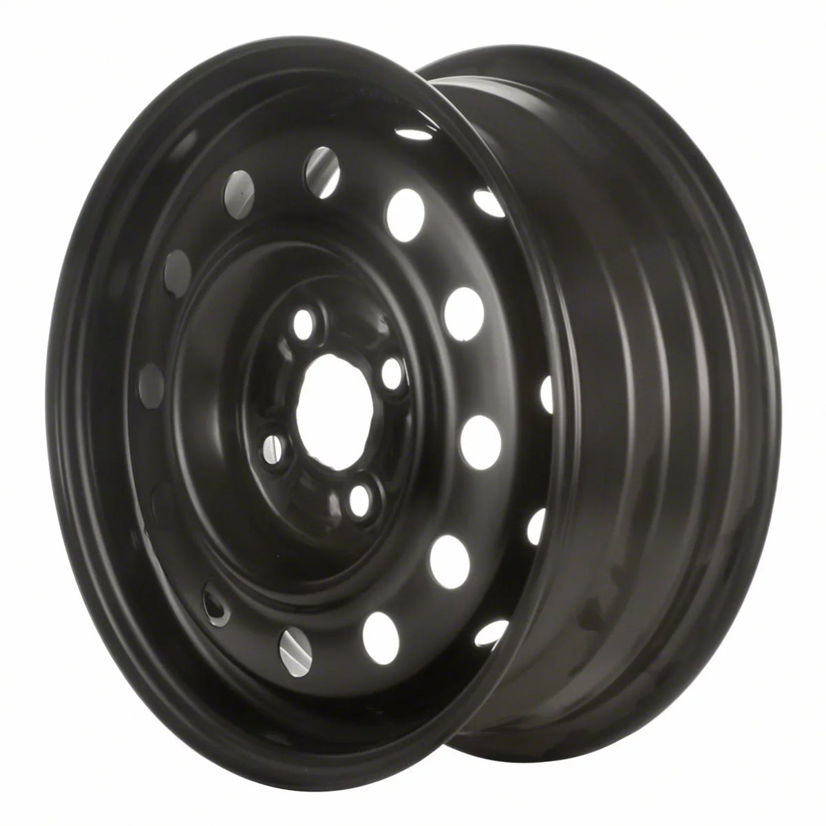 Pre-Owned Original Equipment  Painted charcoal Steel Wheel 14 x 5.5 9593548 fits 2003-2005 Saturn Ion (Good)