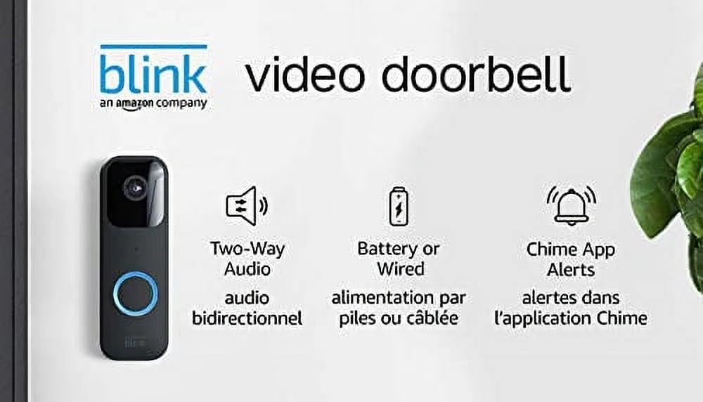 Introducing Blink Video Doorbell + Sync Module 2 | Two-way audio, HD video, motion and chime app alerts and Alexa enabled — wired or wire-free (charcoal)