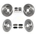 Transit Auto - Front Rear Disc Brake Rotors And Semi-Metallic Pads Kit For 2022 Hyundai Kona AWD With Electric Parking K8S-103756