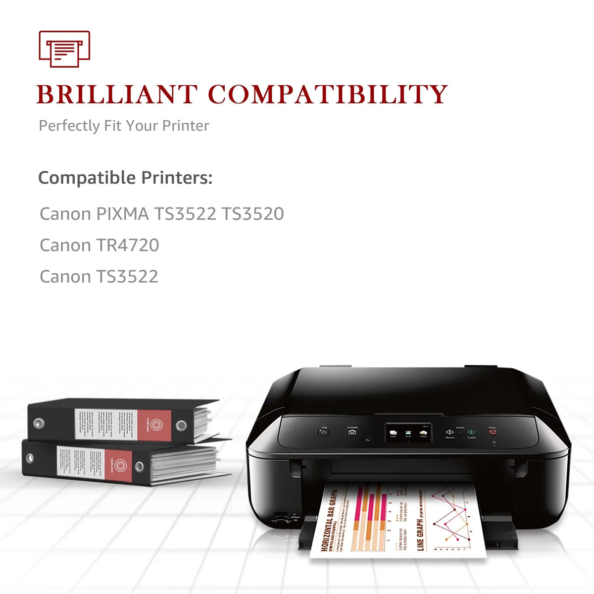 Toner Kingdom PG-275 CL-276 Ink Cartridges for  Ink 275 and 276 High Capacity 275XL 276XL Ink Cartridges for PIXMA TS3520 TS3522 TS3500 TR4720 TR4722 TR4700 Printers (2 ebony, 1 Color)