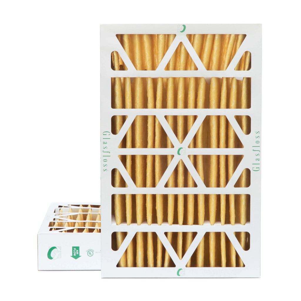Actual Size: 11-3/8 x 23-3/8 x 3-3/4. 2 Pack of 12x24x4 MERV 11 Pleated 4" inch Air Filters by Glasfloss
