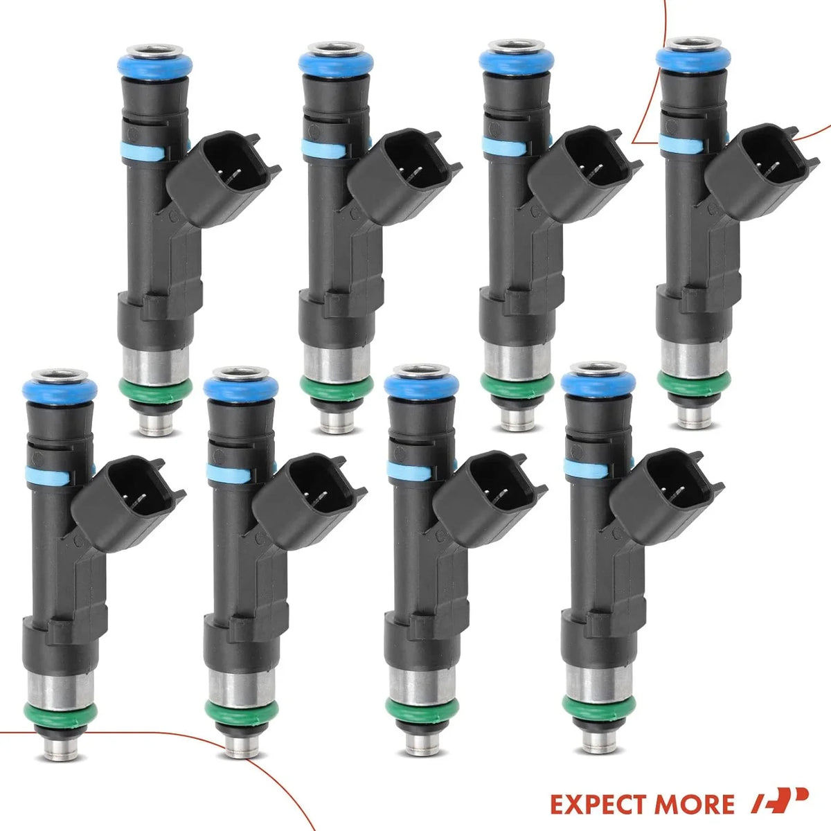 A-Premium Fuel Injectors Compatible with  Crown Victoria 2006-2011, Crown Victoria 2006-2011 & Lincoln Town Car 2006-2011 & Mercury Grand Marquis 2006-2011, V8 4.6L, Set of 8, Replace# 0280158089