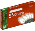 '- Quantity 1. Holiday Wonderland 925C-88 Christmas 25-Light Set, Clear, C9 Bulbs, 25-Ct