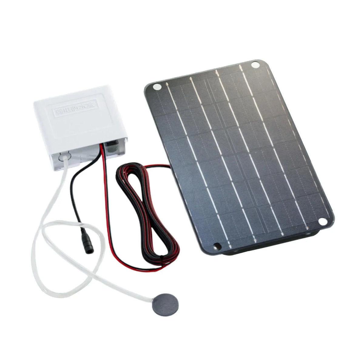 oshhnii Solar Air Pump,Aquarium Air Pump Oxygenator Silent Eco Friendly,6V Solar lake Aerator Solar Powered water feature Pump for Hydroponics