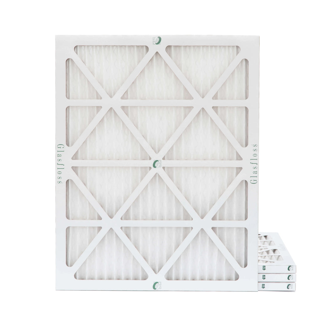 Exact Size: 19-3/8 x 23-3/8 x 7/8. Box of 4. Glasfloss ZL 20x24x1 MERV 10 Pleated AC Furnace Air Filters