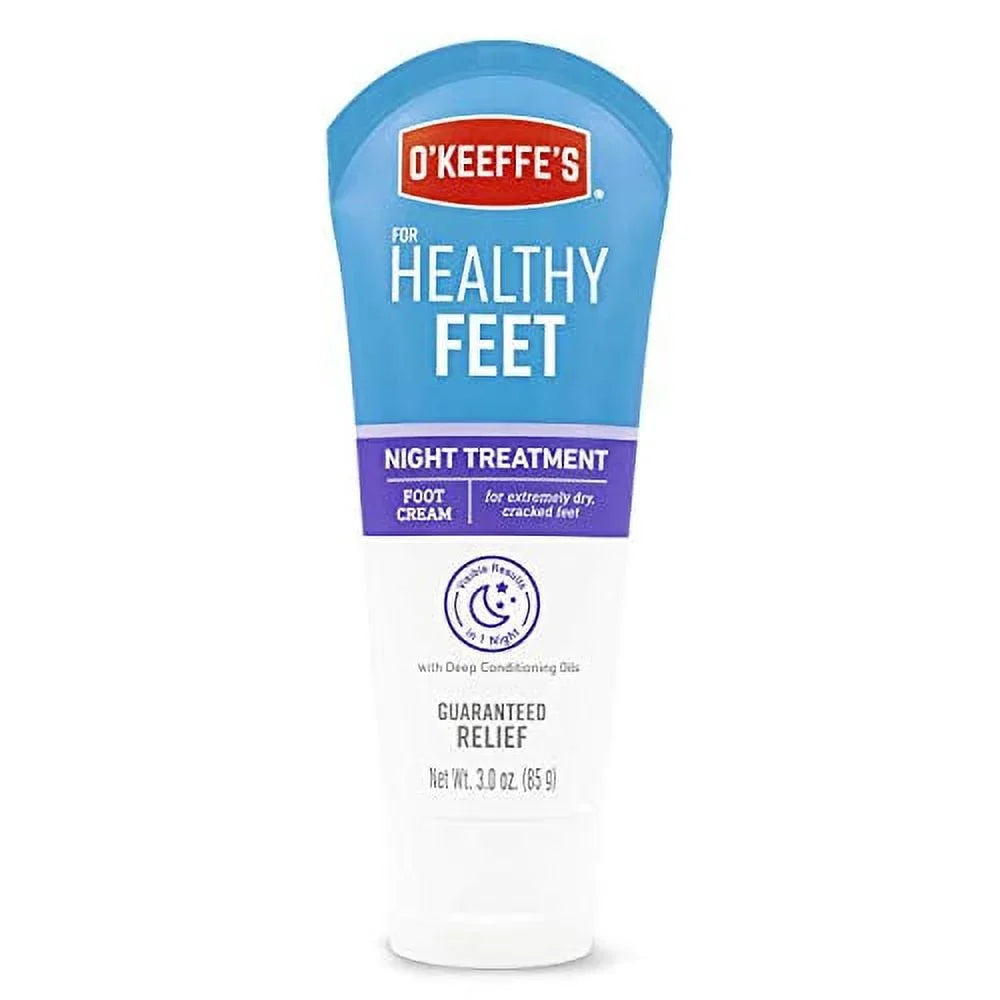 O'Keeffe's Healthy Feet Night Treatment Foot Cream, 3 Ounce line, (Pack of 2)