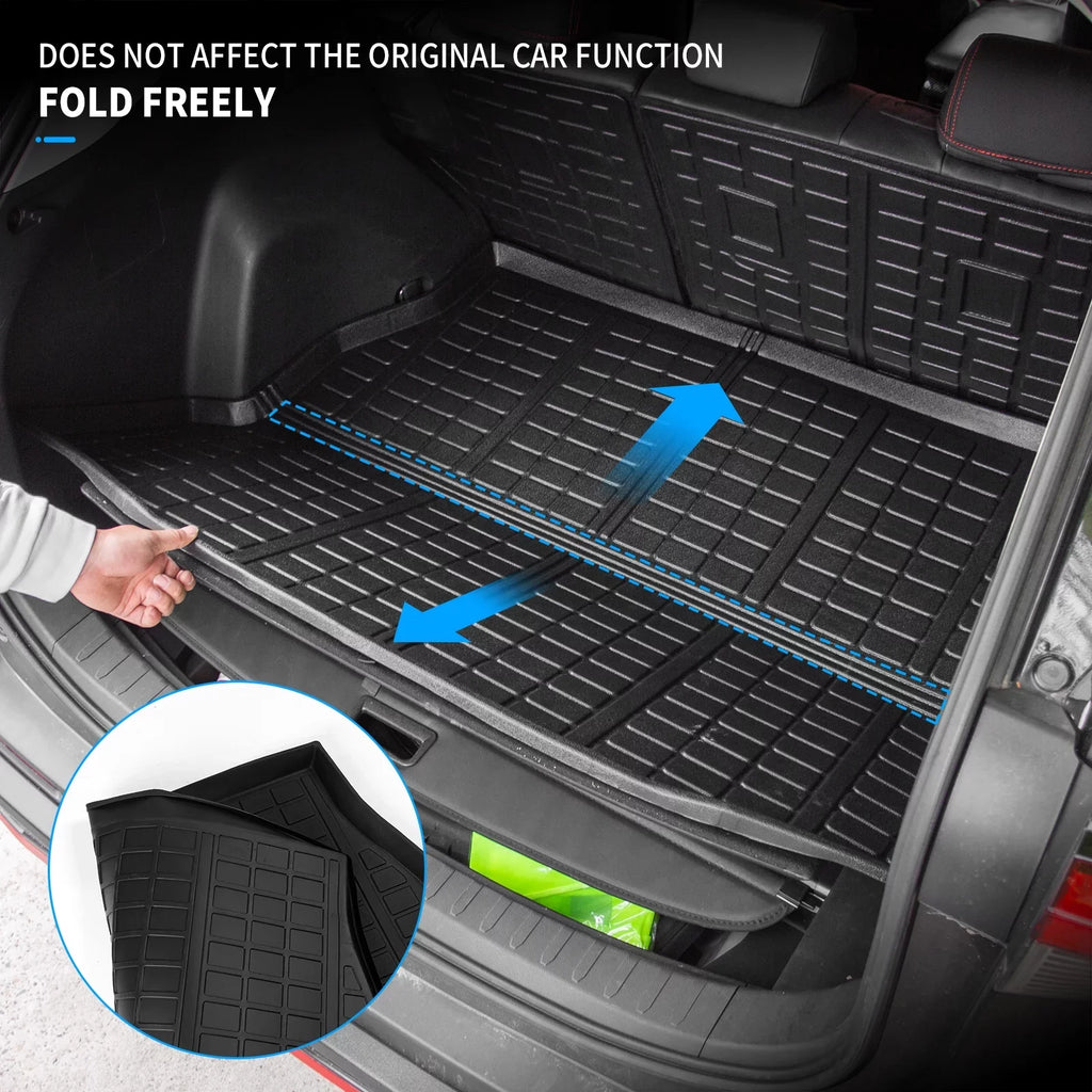 Fit 2019 2020 2021 2022 2023  Rav4 Floor Mats TPE Cargo Liner All Weather Rear Trunk Mat for  Rav4 Accessories (Backrest Mats+Cargo Liner+Floor Mats)