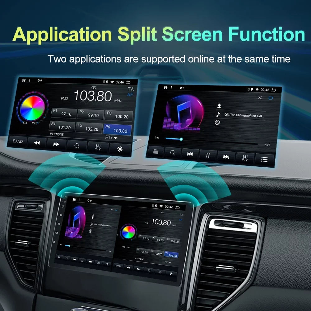 10.1 inch Car Audio for  Tundra 2007-2013, Sequoia 2008-2017, Android 13 GPS Navigation with Bluetooth 5.0 FM AM Radio DSP Carplay 4GB 64GB