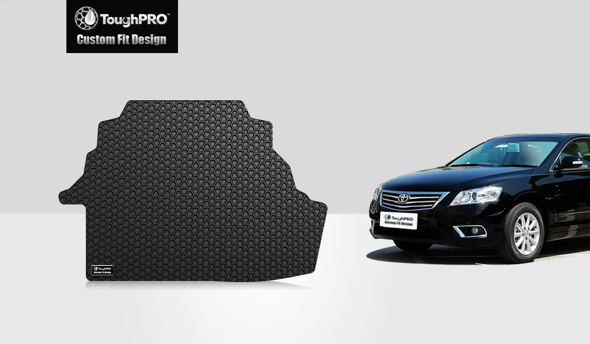 ToughPRO - Trunk Mat Compatible with  Camry - All Weather Heavy Duty (Made in USA) - dark Rubber - 2011