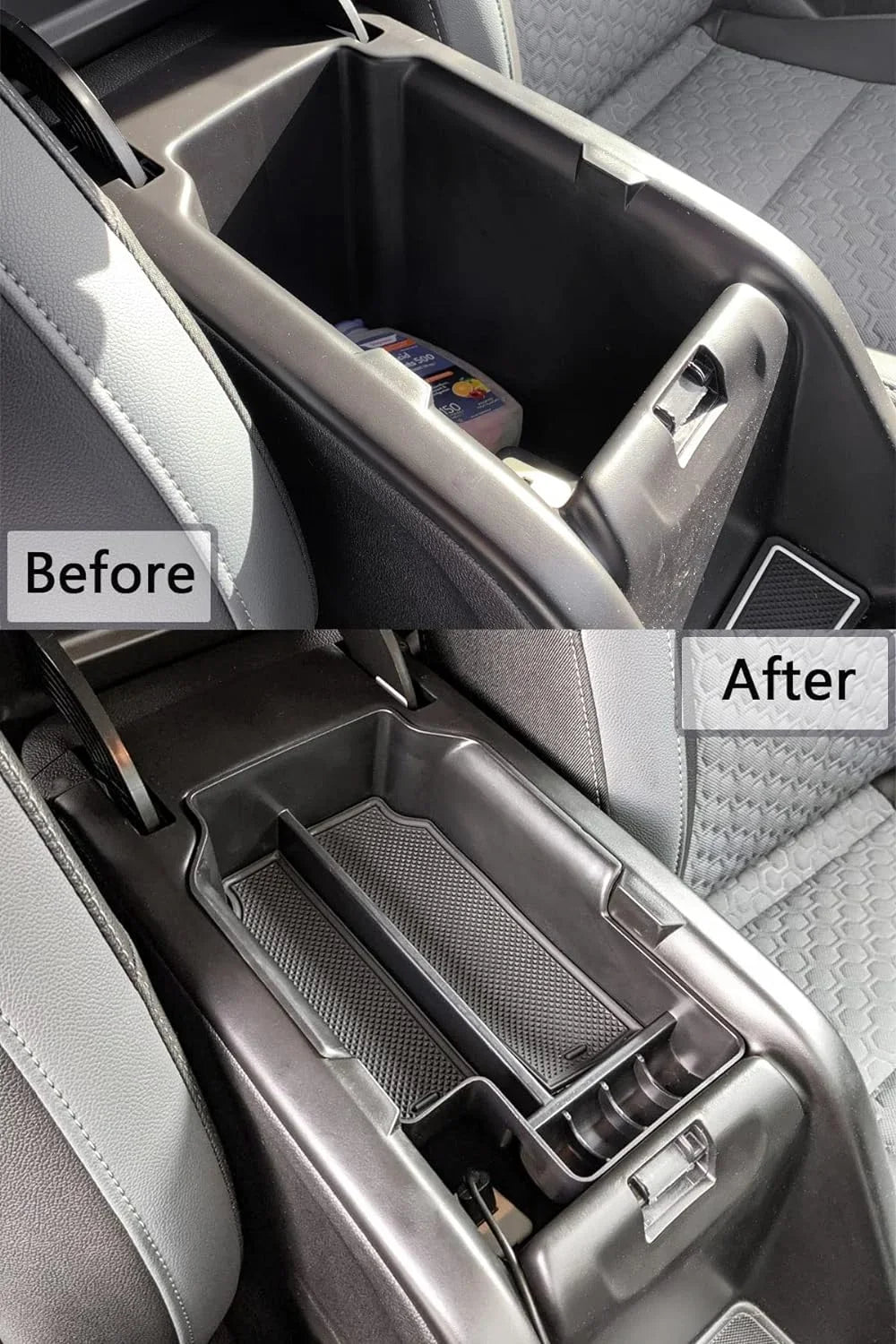 EDBETOS Center Console Organizer Tray Compatible with Chevy Colorado GMC Canyon Accessories 2015 2016 2017 2018 2019 2020 2021 2022 Armrest Secondary Storage Glove Box, dark