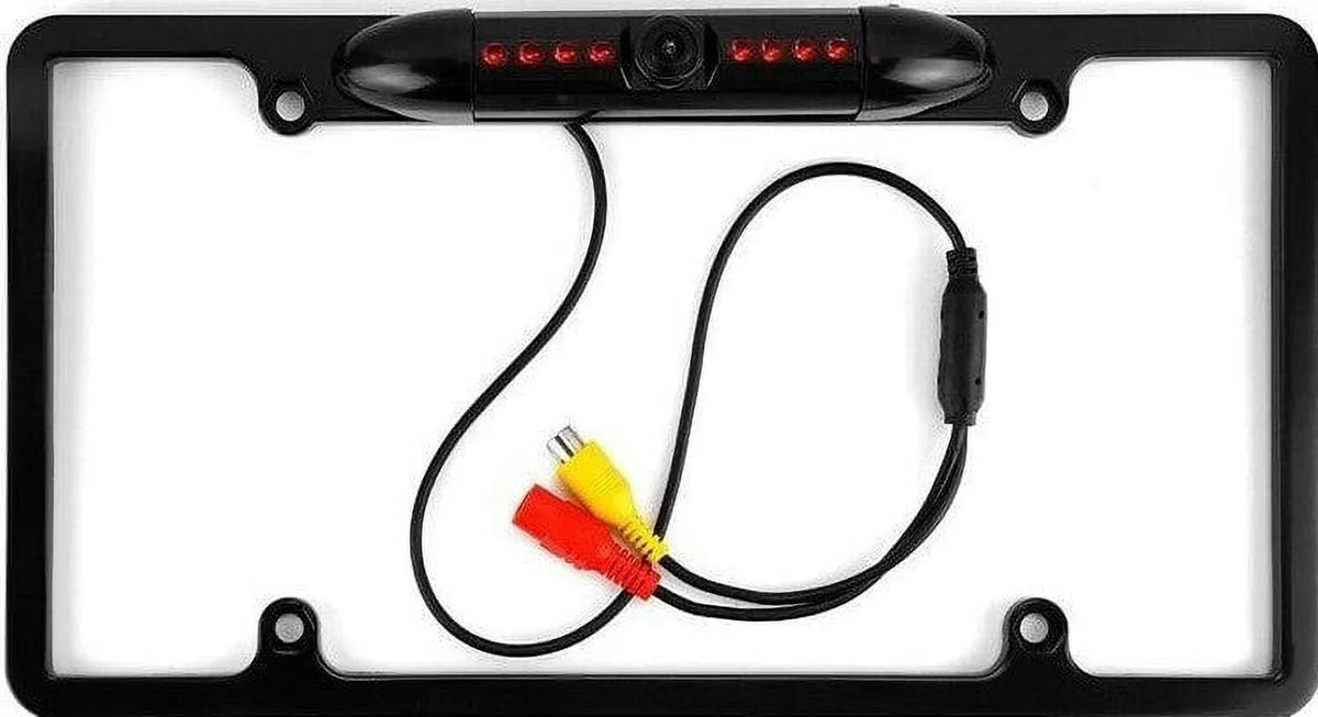 For Kenwood Alpine Pioneer JVC Night Vision Color Rear View Camera charcoal Frame