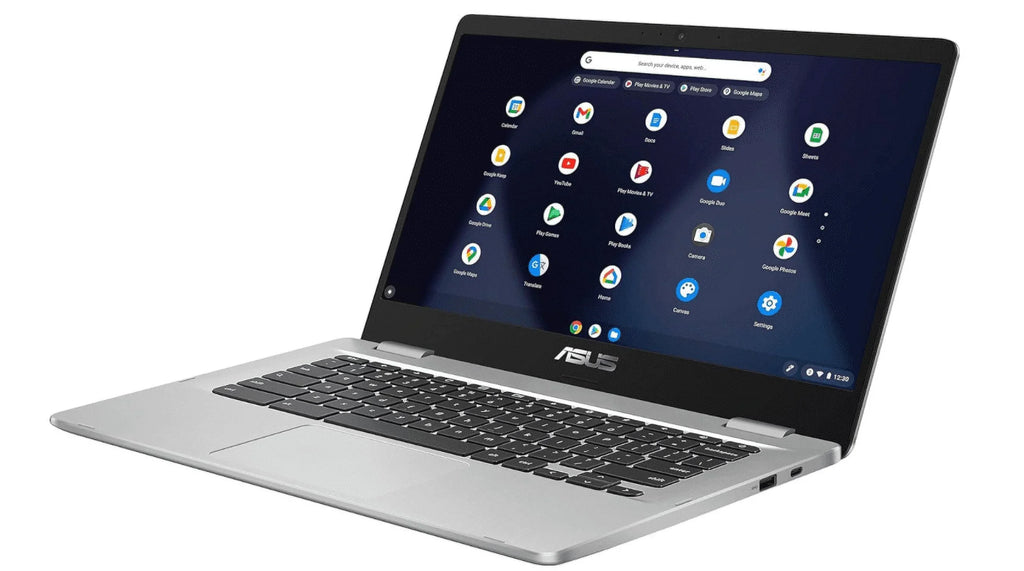 (Renewed) C423NA Chromebook 14 14" FHD Laptop Computer,  Celeron N3350 Processor, 8GB LPDDR4 RAM, 64GB eMMC, 802.11AC WiFi, Bluetooth, USB Type-C, Silver, Chrome OS