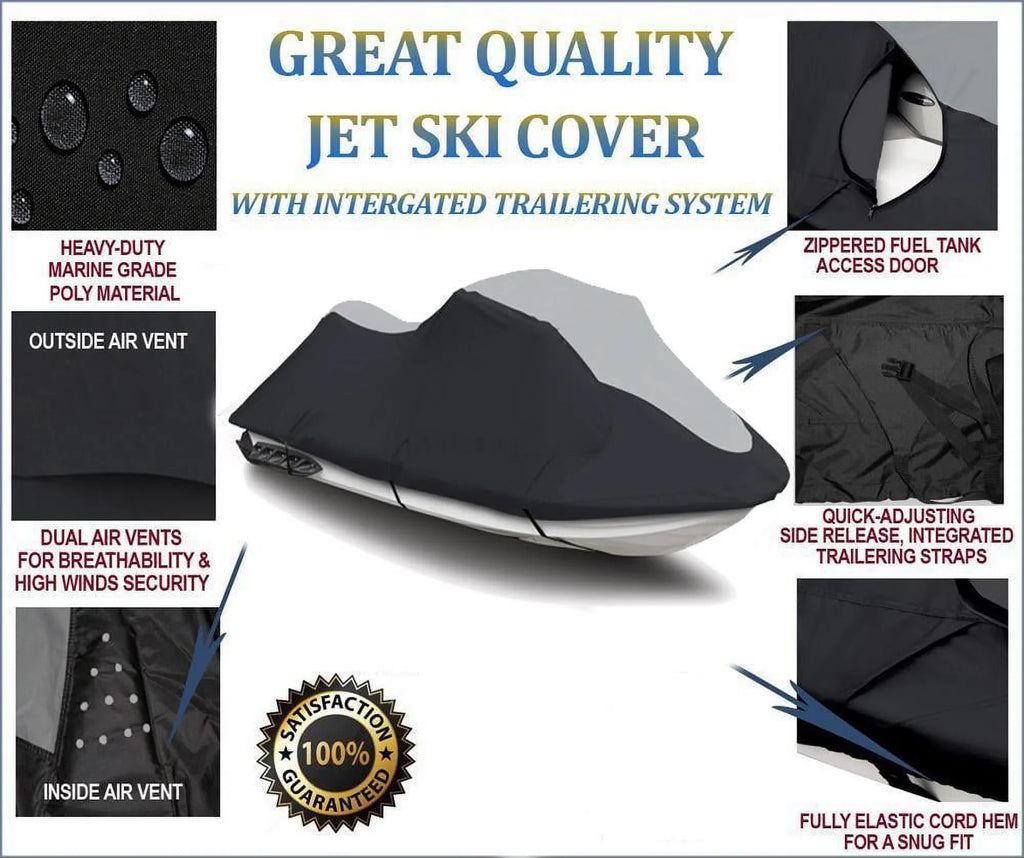 SUPER HEAVY-DUTY Jet Ski Cover Watercraft jetski Compatible for Kawasaki Ultra 310R 2014 2015 2016 2017 2018 2019 2020 2021