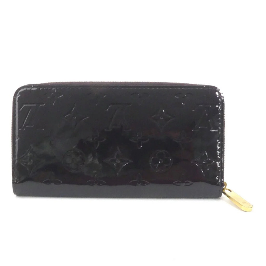 Pre-Owned Louis Vuitton LOUIS VUITTON Round Zipper Long Wallet Monogram Verni Zippy Amaranto Unisex M93522 (Good)