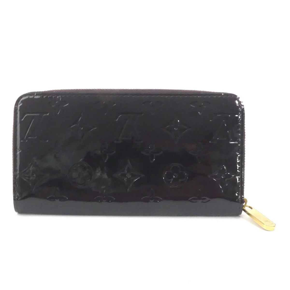 Pre-Owned Louis Vuitton LOUIS VUITTON Round Zipper Long Wallet Monogram Verni Zippy Amaranto Unisex M93522 (Good)