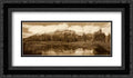 Easely Peak, Boulder Mountains, Idaho - Sepia 2x Matted 24x14 charcoal Ornate Framed Art Print by Fitzharris, Tim