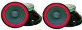 2 MR DJ PA118 Raw PRO Subwoofer700W 18" Raw replacement PRO PA DJ Speaker Subwoofer 8 Ohm Woofer 50oz Magnet, dark/Red