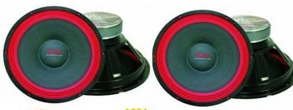 2 MR DJ PA118 Raw PRO Subwoofer700W 18" Raw replacement PRO PA DJ Speaker Subwoofer 8 Ohm Woofer 50oz Magnet, dark/Red