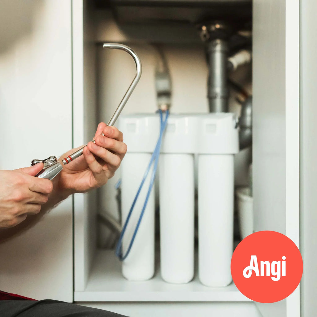 Under the Sink Reverse Osmosis Water Filtration Installation