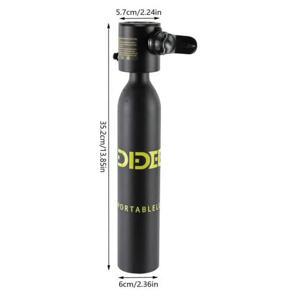 0.13gal Mini Scuba Tank Dive Diving Underwater Breath Device Cylinder Oxygen Set