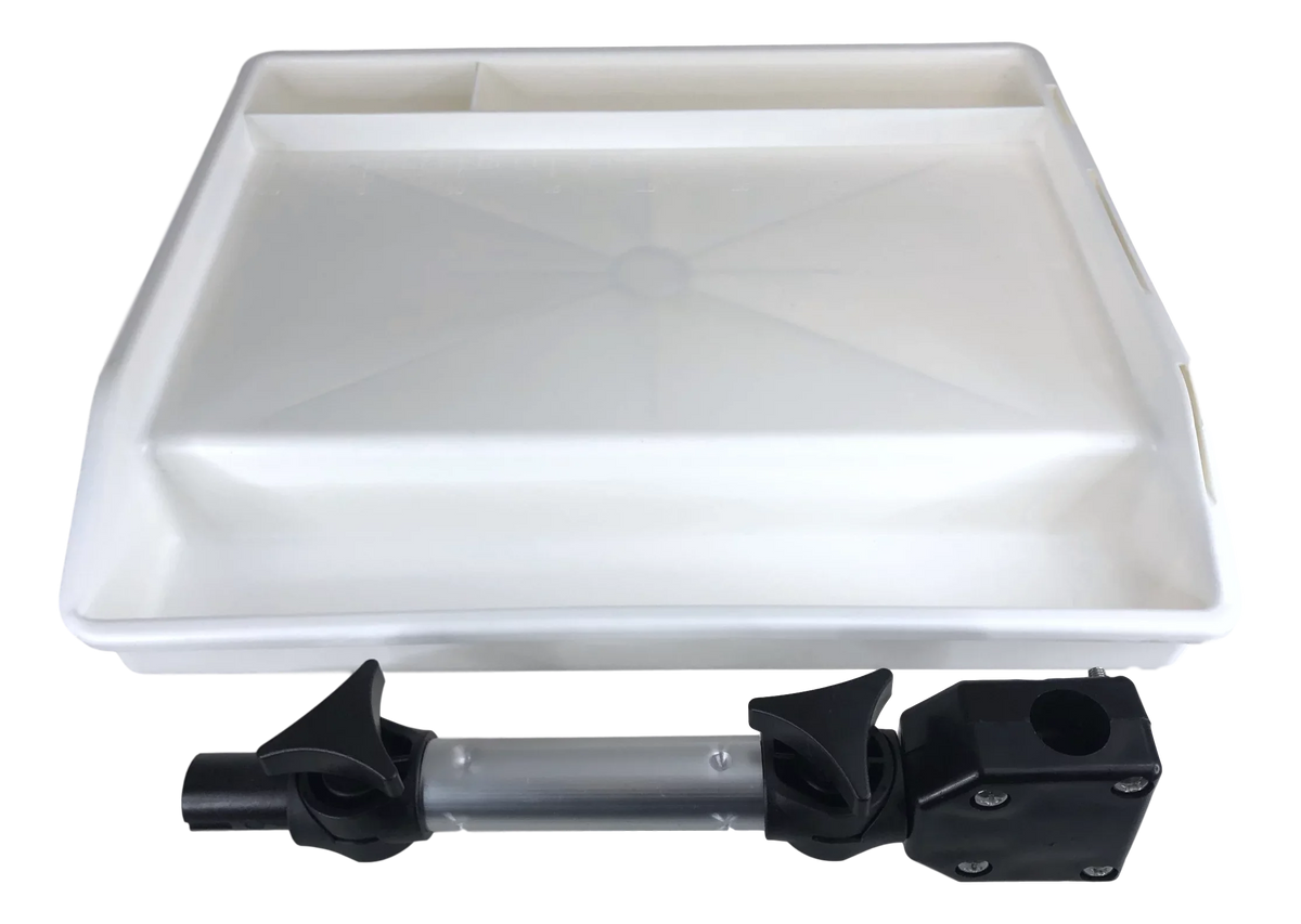 Pactrade Marine Fishing White Fillet Table Bait Cutting Board Single Rail Mount