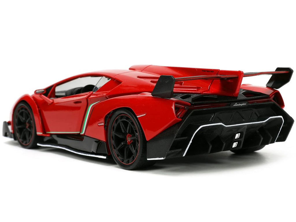 Jada 34212 Lamborghini Veneno Red & dark Hyper-Spec Series 1-24 Diecast Model Car