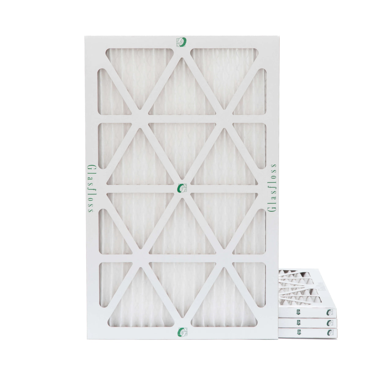 Exact Size: 15-1/2 x 24-1/2 x 7/8. Box of 4. Glasfloss ZL 16x25x1 MERV 10 Pleated AC Furnace Air Filters
