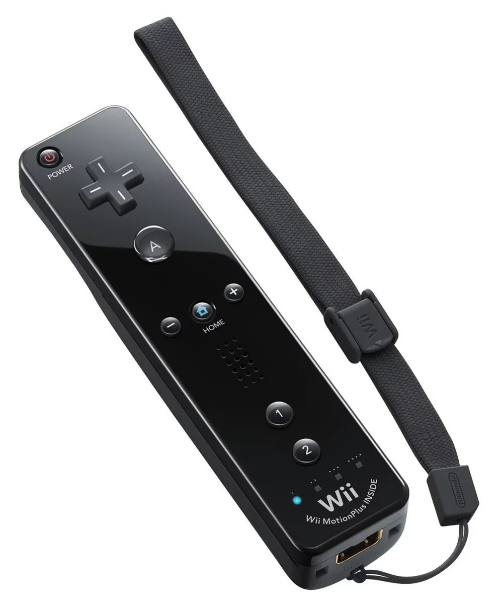 Restored ebony Nintendo Wii Console with Just Dance 3 Motion Plus (Refurbished)