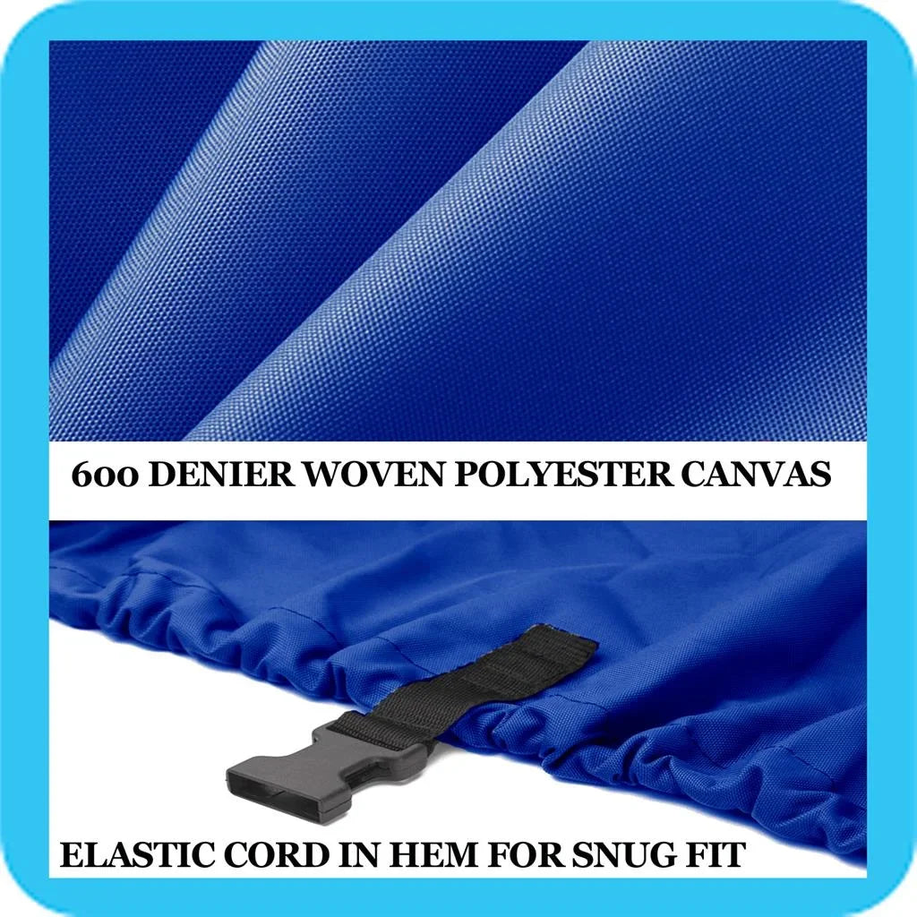 BLUE, GREAT QUALITY BOAT COVER Compatible for ASTRO QUICKFIRE 16 GT O/B 1990
