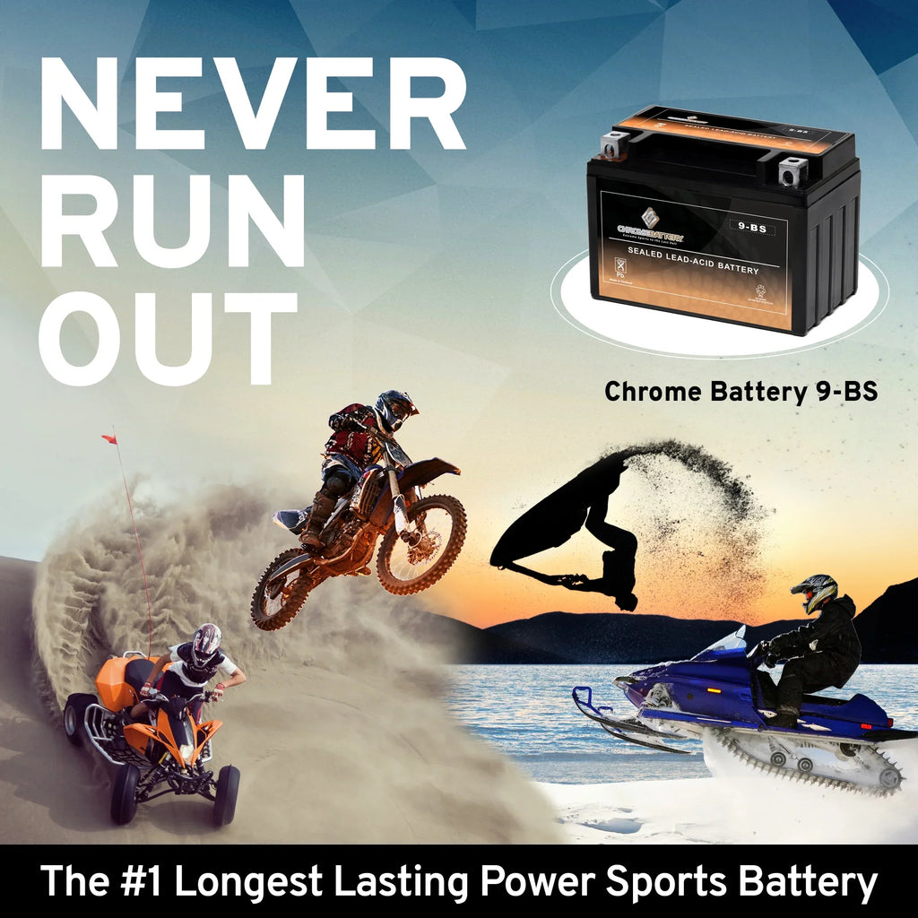 Chrome Battery Ytx9-Bs Motorcycle Battery for Suzuki 600Cc Gsf600S Bandit 2002