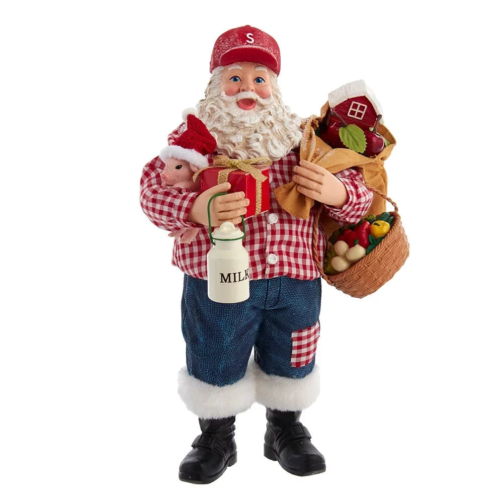 Kurt Adler 10.5-25mm Fabriché Farmer Santa