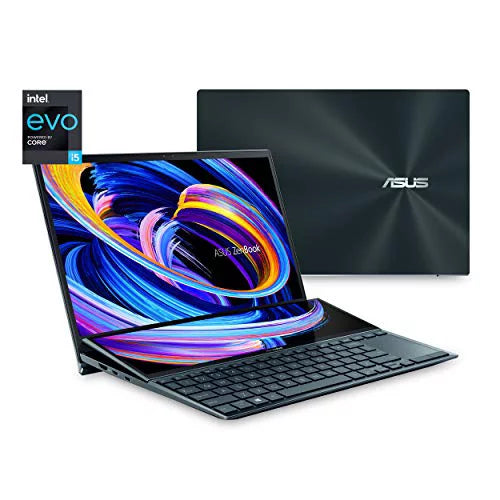 ZenBook Duo 14 UX482 14" FHD Touch Display,  Evo Platform, Core i5-1155G7, 8GB RAM, 512GB PCIe SSD, ScreenPad Plus, Windows 10 Home, Wifi 6E, Celestial Blue, UX482EAR-EB51T