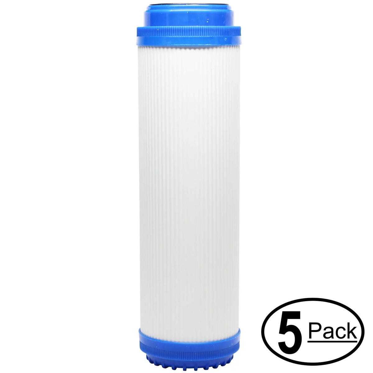 '- Denali Pure Brand. 5-Pack Replacement for Flow Pur POE12DSA1KDF Granular Activated Carbon Filter - Universal 10-25mm Cartridge for Flow-Pur (dual) ultimate water filter system
