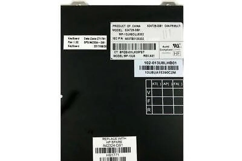 Pre-Owned  EliteBook Folio 1020 G1 Silver Backlit Laptop Keyboard 804214-001 Grade A - Like New