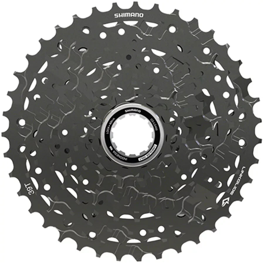 Shimano CUES  CS-LG400-10 Cassette - 10-Speed, 11-39t, LINKGLIDE, charcoal
