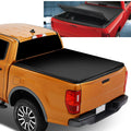 DNA Motoring TTC-TRISOFT-091 For 2019 to 2021  Ranger 6Ft Short Bed Adjustable Matte ebony Aluminum Frame Vinly Tri -Fold Soft Top Trunk Tonneau Cover 20