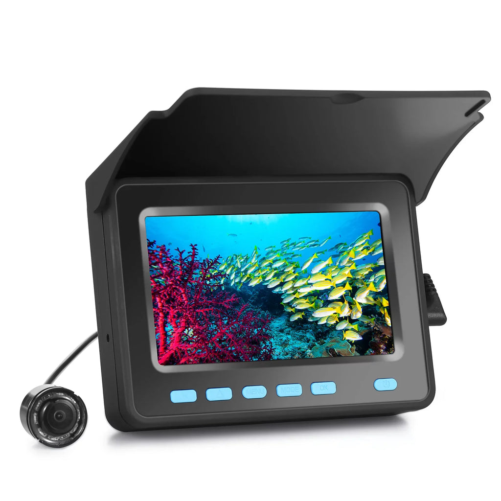 1200TVL Underwater Fishing Camera Fish Finder LCD  8PCS IR LED Night Vision