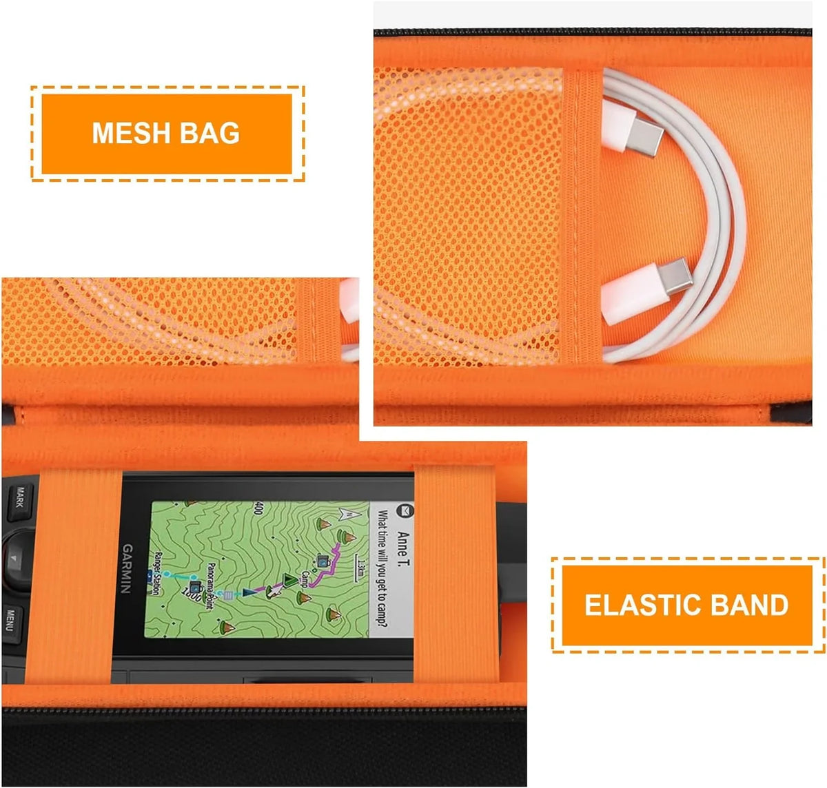 Hard Travel Case for Garmin GPSMAP 67i / 64sx / 66i / 66s / 65s ged Handheld GPS Navigator and Satellite
