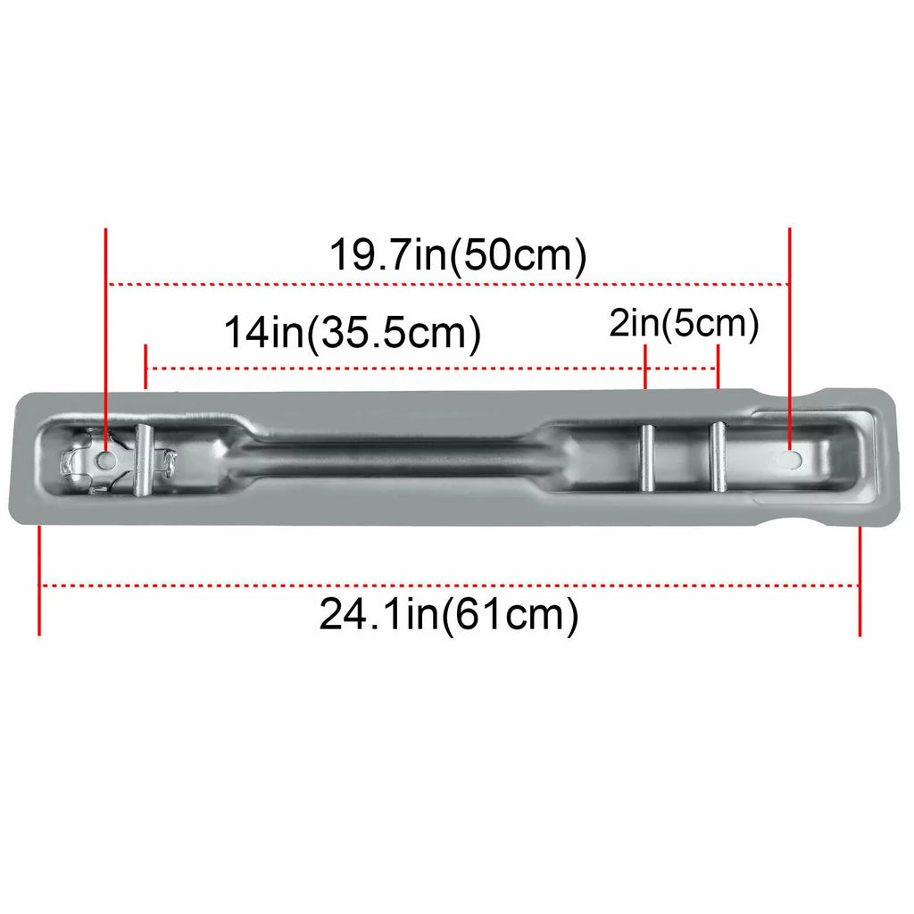 KOJEM Rear Seat Brackets Fit for 2007-2018 Mercedes Benz Sprinter Models Set of 3 Steel Silvery