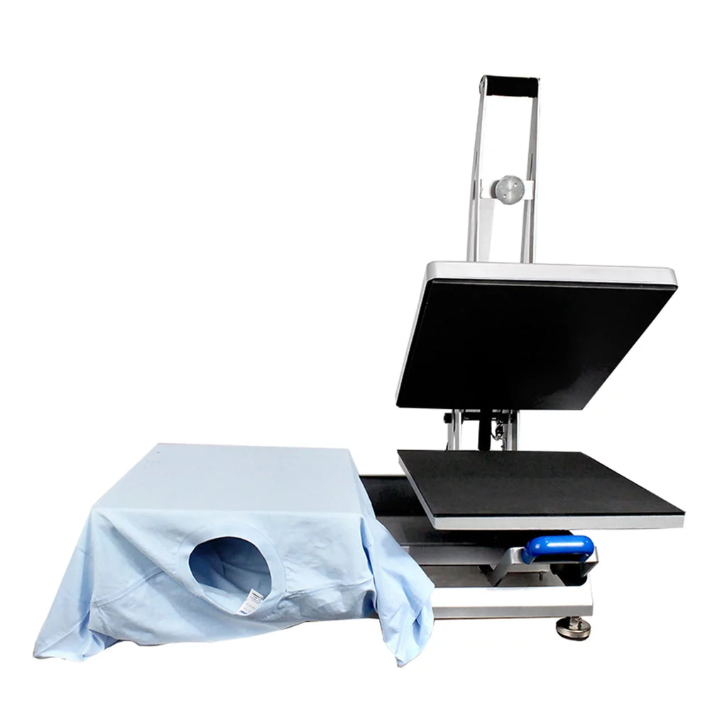 INTBUYING 15x15in Flat Heat Press Machine Double Station Magnetic Heat Sublimation Transfer Cloth Bag Printing
