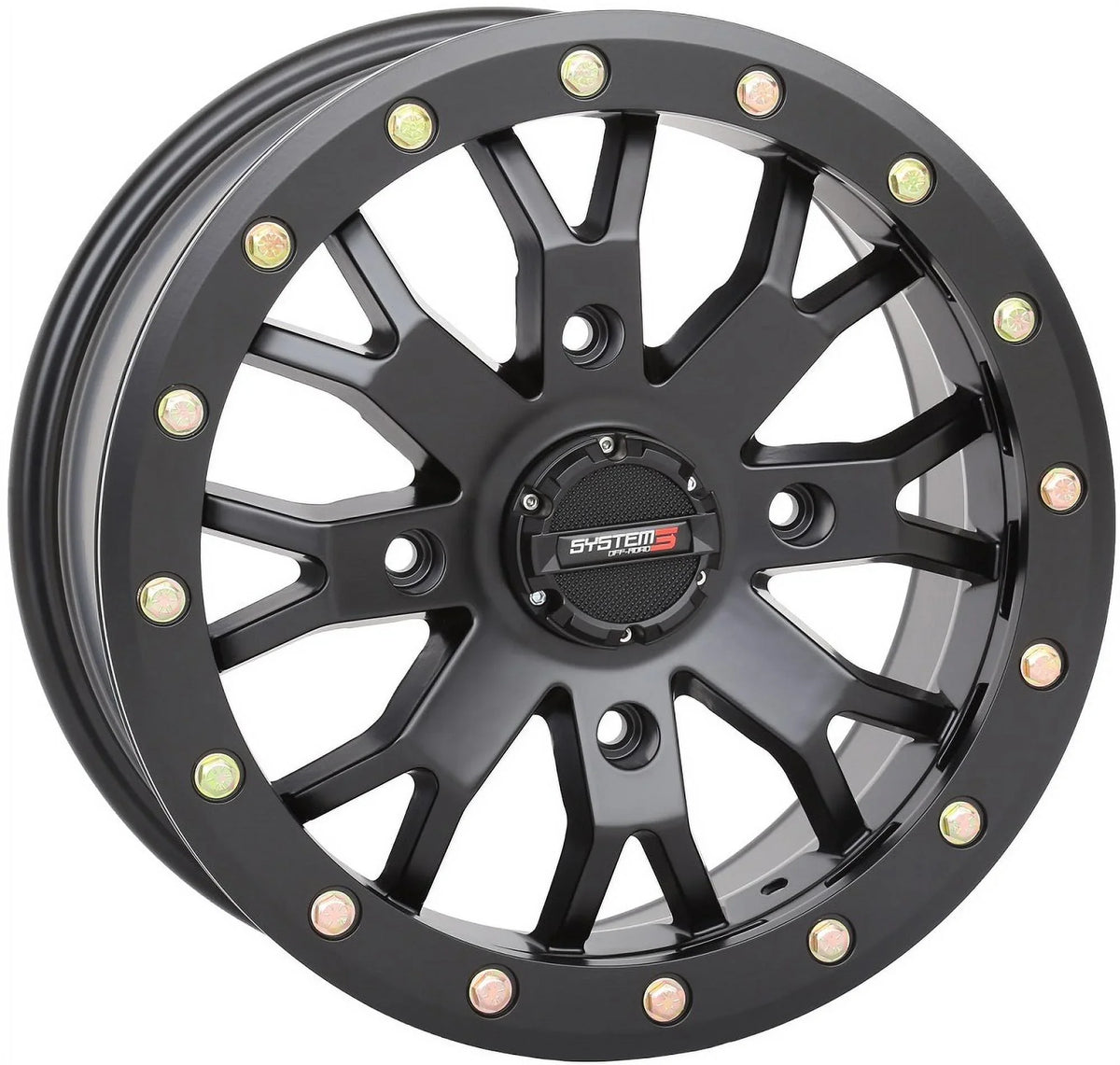 System 3 SB-4 ebony (6+1) 15" Wheels 32" Trail Saw 2.0 Tires Can-Am Commander Maverick Renegade Outlander Defender