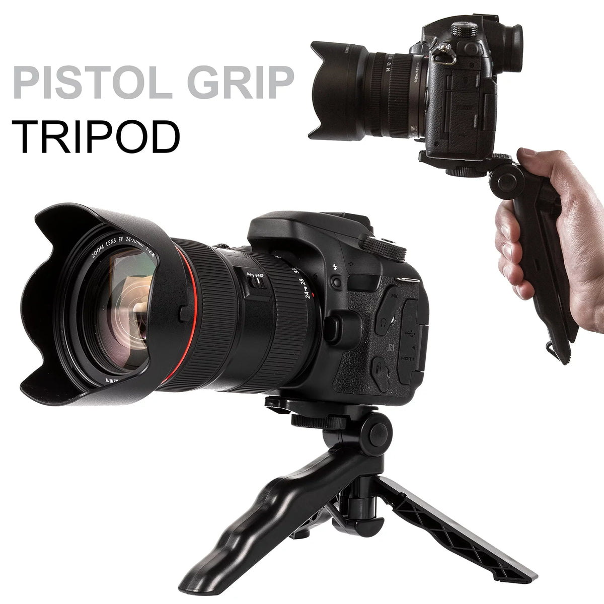EOS R6 Mirrorless Camera with RF 24-105mm STM + 75-300mm Lens + Mount Adapter + 32GB SanDisk + ZeeTech Accessory