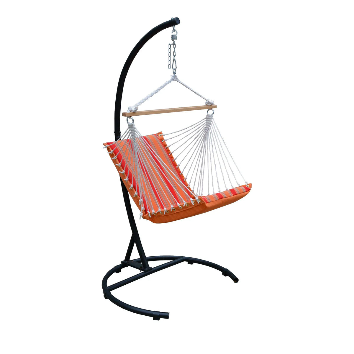 The Hamptons Collection 48" Red and Orange Acrylic Soft Comfort Hammock Chair