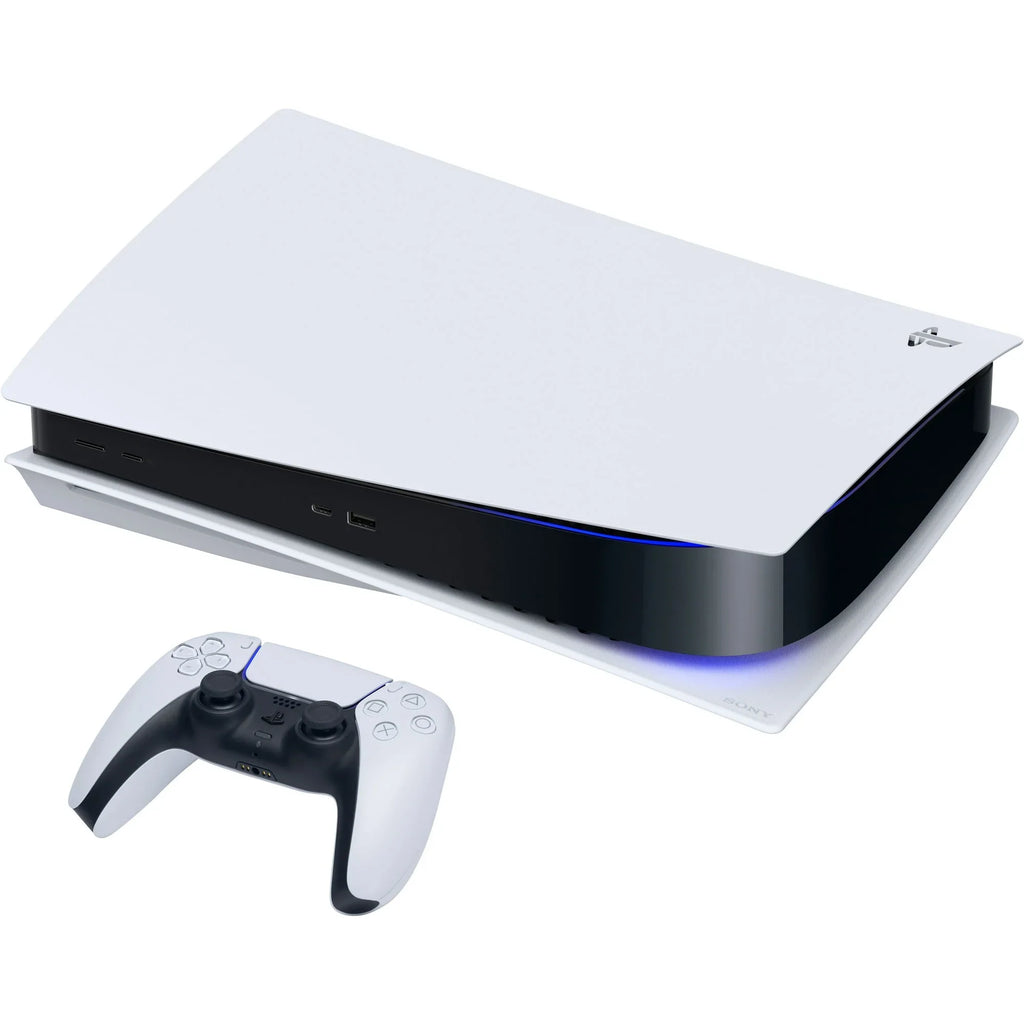 PlayStation_PS5 Video Game Console (Disc Edition) – God of War Ragnarök Bundle –with Extra White Dualsense Controller, Cefesfy