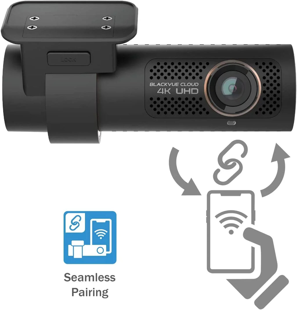 BlackVue DR900X-2CH Plus with 128GB microSD Card | 4K UHD Cloud Dashcam | Built-in Wi-Fi, GPS, Parking Mode Voltage Monitor | LTE and Mobile Hotspot via Optional LTE Module