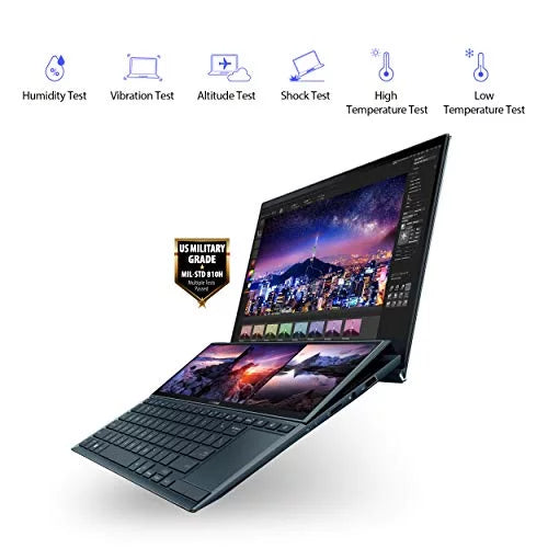 ZenBook Duo 14 UX482 14" FHD Touch Display,  Evo Platform, Core i5-1155G7, 8GB RAM, 512GB PCIe SSD, ScreenPad Plus, Windows 10 Home, Wifi 6E, Celestial Blue, UX482EAR-EB51T