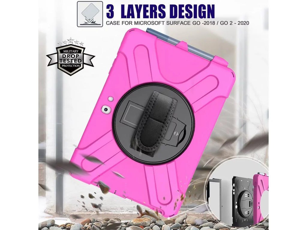 Case for  Surface Go 3 10.5 25mm 2021 / Surface Go 2 10.5 25mm 2020 / Surface Go 10 25mm 2018 with with Pen Holder, Shoulder Strap