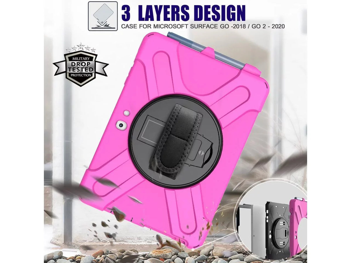 Case for  Surface Go 3 10.5 25mm 2021 / Surface Go 2 10.5 25mm 2020 / Surface Go 10 25mm 2018 with with Pen Holder, Shoulder Strap