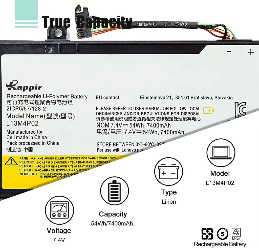 BOWEIRUI L13M4P02 L13N4P01 Laptop y Replacement for  Erazer Y50 Y50-70 Y50-80 Y50P Y50P-70 Y70 Y70-70